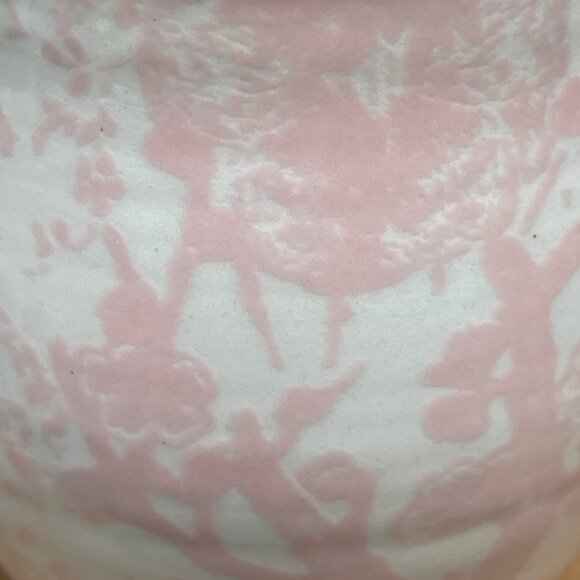 Anthropologie Monogram Coffee Mug Letter A, Light Pink Floral Hibiscus Stencil - Picture 6 of 9